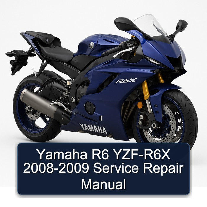 2008-2009 Yamaha R6X R6 YZF Service Repair Workshop Manual