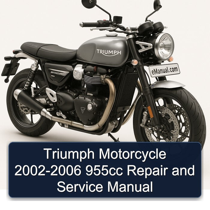 2002-2006 Triumph Motorcycle - 955CC Service Repair Workshop Manual