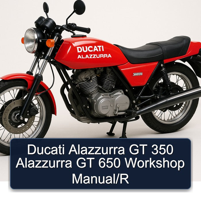 Ducati Alazzurra GT 350 650 r Service Repair Workshop Manual