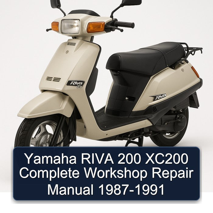 1987-1991 Yamaha Riva Models 200 XC200 Service Repair Workshop Manual