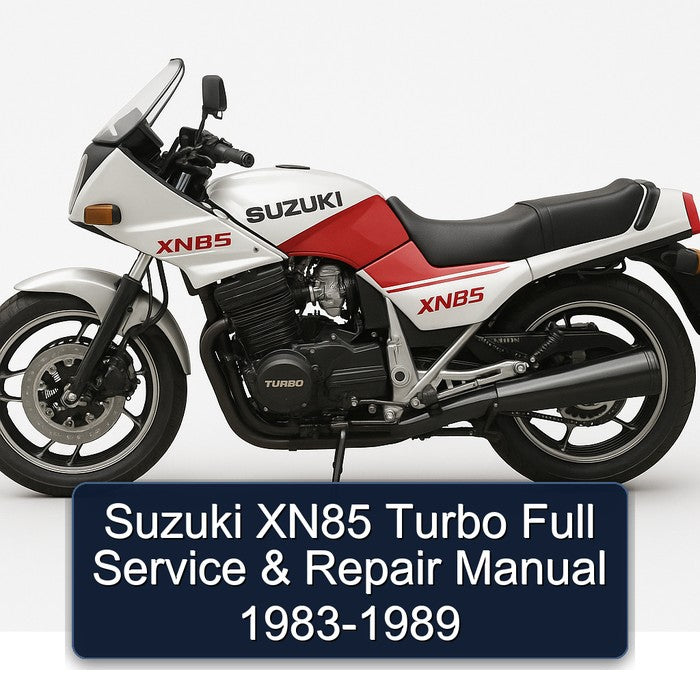 1983-1989 Suzuki XN85 Turbo Service Repair Workshop Manual