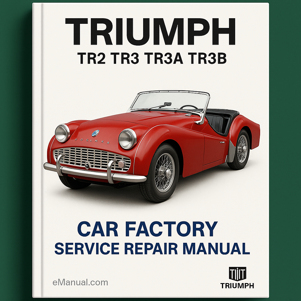 Triumph TR2 TR3 TR3A TR3B Werks-Service-Reparaturhandbuch PDF-Download