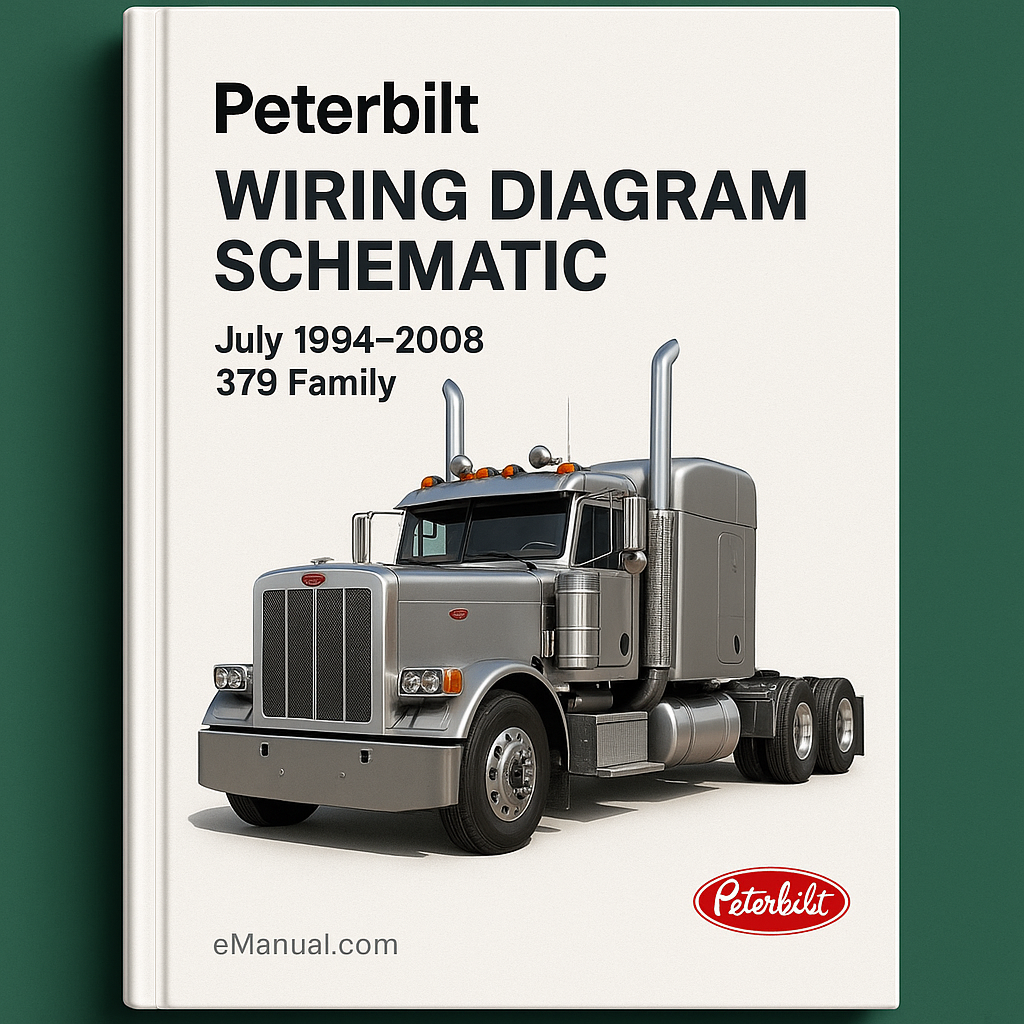 Peterbilt Wiring Diagram Schematic July 1994-2008 379 Family