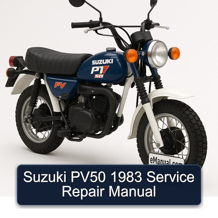 1983 Suzuki PV50 Service Repair Workshop Manual