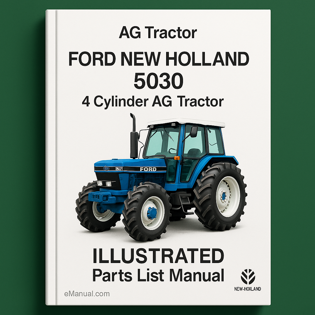 Ford New Holland 5030 4-Zylinder-AG-Traktor - Illustriertes Ersatzteillistenhandbuch