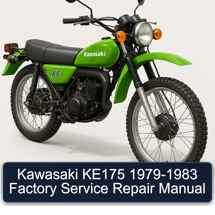 1979-1983 Kawasaki KE Models KE175 Service Repair Workshop Manual