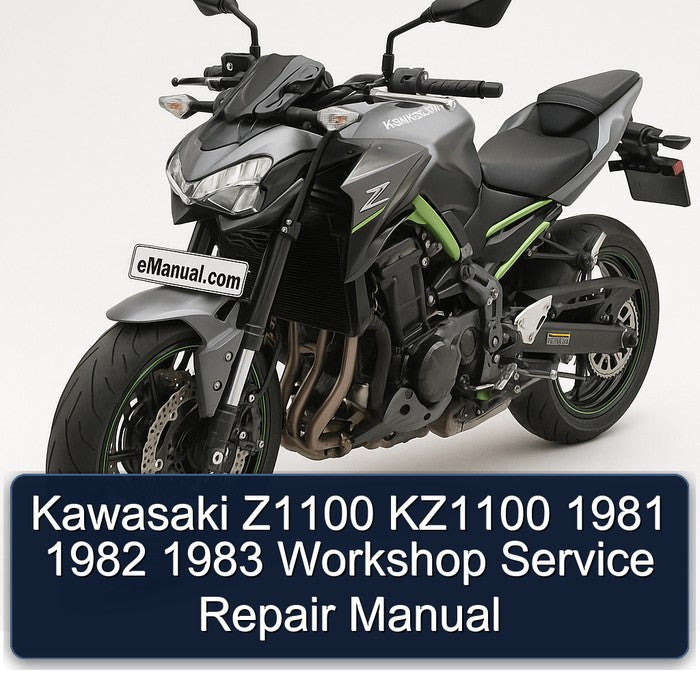 1981-1983 Kawasaki Z Series Z1100 KZ1100 Service Repair Workshop Manual