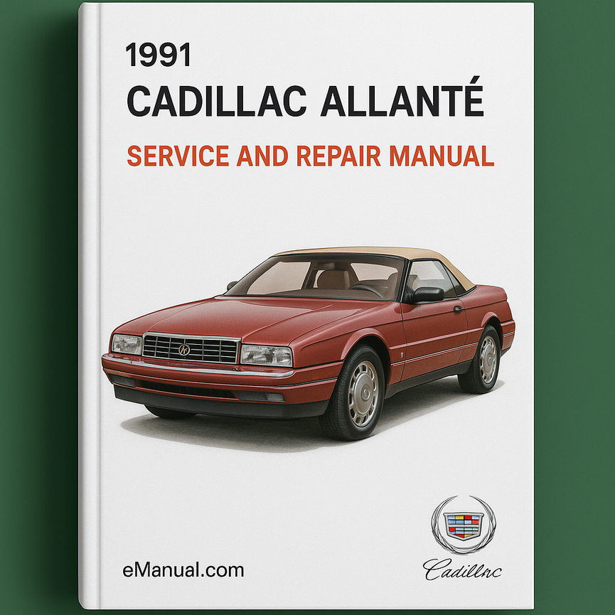 1991 Cadillac Allante Service- und Reparaturhandbuch
