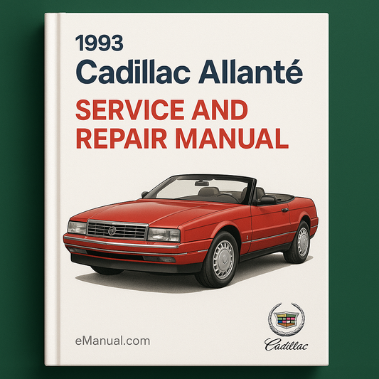 1993 Cadillac Allante Service and Repair Manual