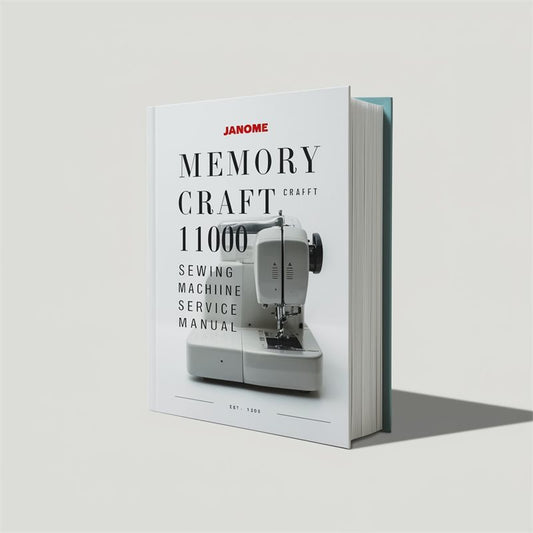 Scara Robots Janome Memory Craft 11000 Sewing Machine Service Repair Workshop Manual PDF