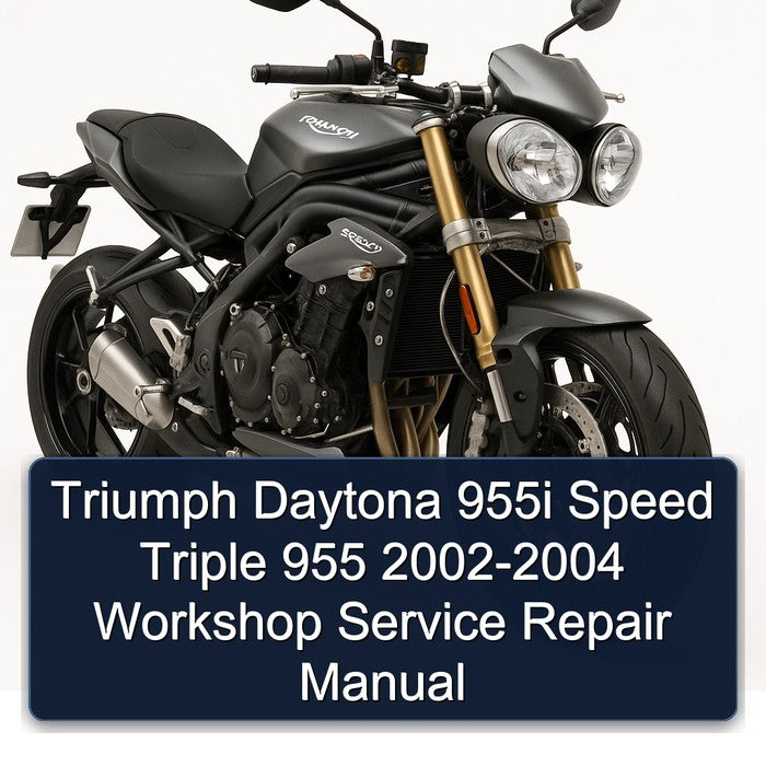 2002-2004 Triumph Speed Triple Daytona 955I 955 Service Repair Workshop Manual
