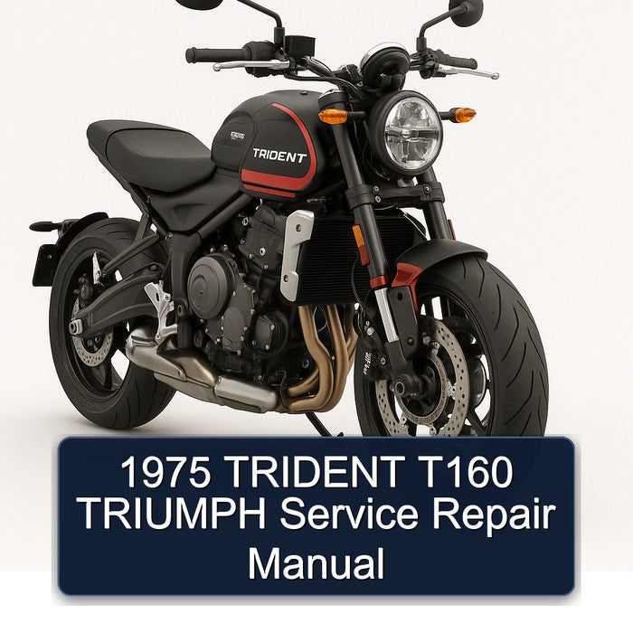 1975 Triumph Trident T160 Service Repair Workshop Manual