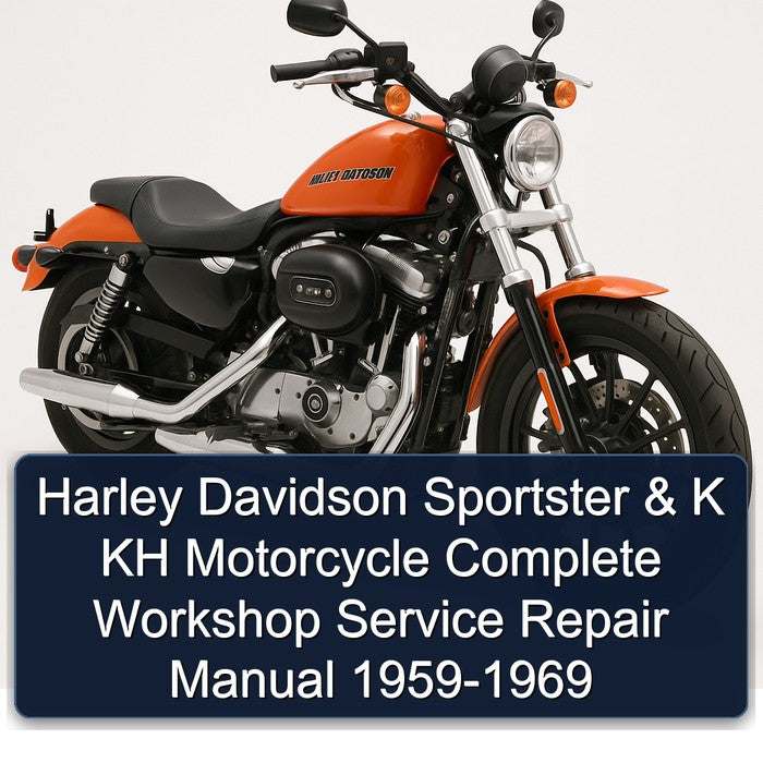 1959-1969 Harley Davidson Sportster K KH Motorcycle Service Repair Workshop Manual