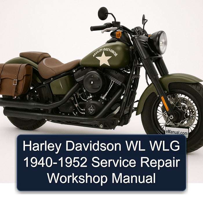 1952 Harley Davidson WL WLG 1940 Service Repair Workshop Manual