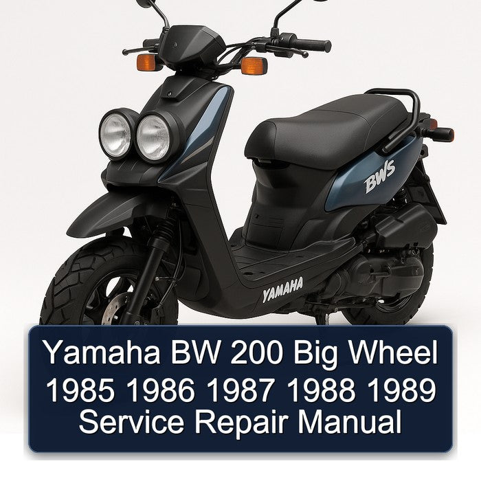1985-1989 Yamaha BW Models 200 Big Wheel Service Repair Workshop Manual