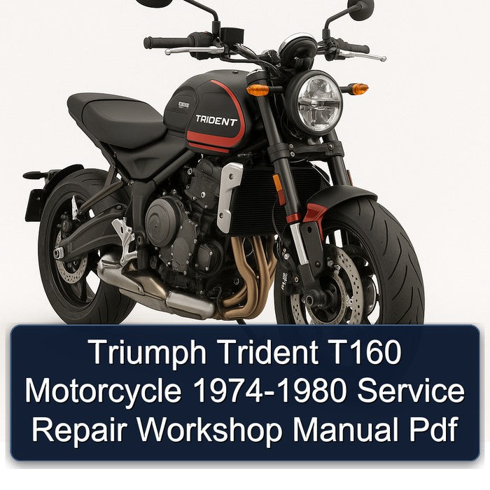 1974-1980 Triumph Trident T160 Motorcycle Service Repair Workshop Manual
