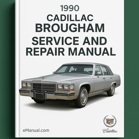 1990 Cadillac Brougham Service and Repair Manual