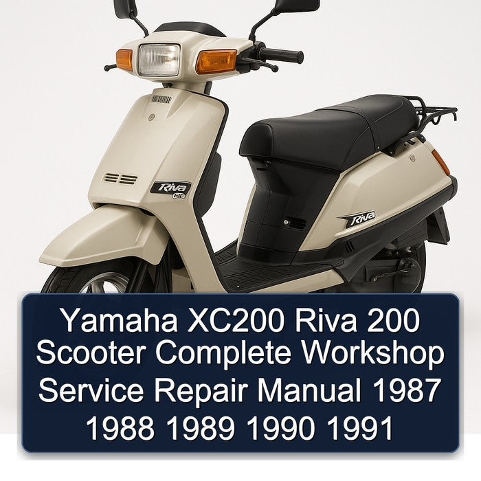 1987-1991 Baotian Yamaha XC200 Riva 200 Scooter Service Repair Workshop Manual