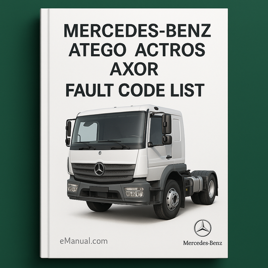 Mercedes Benz Atego Actros Axor Fault Code List