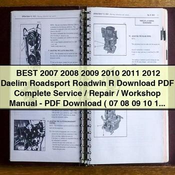 2007-2012 Daelim NS125 Roadsport Roadwin R Service Repair Workshop Manual