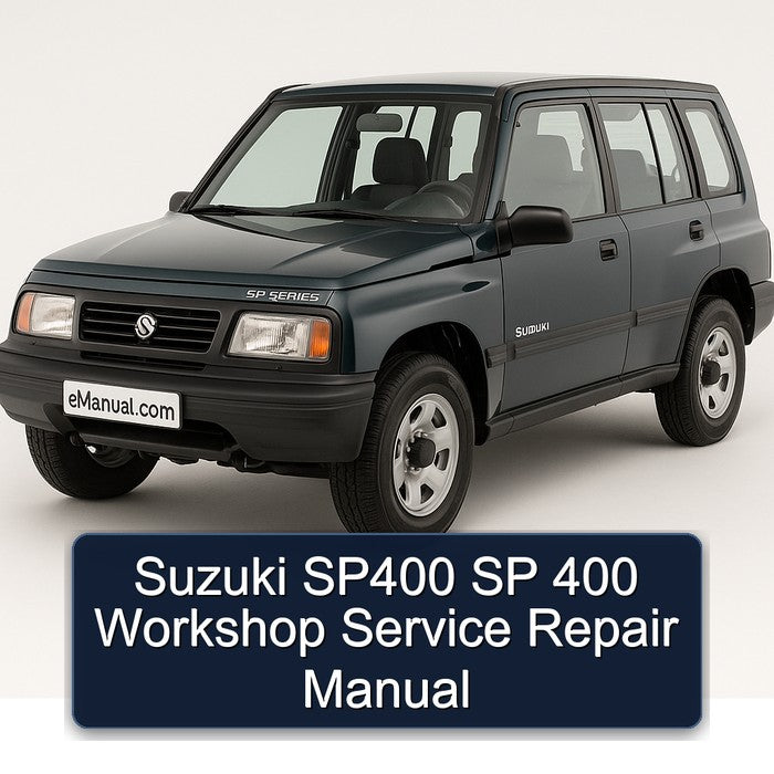 Suzuki SP Series SP400 400 Service Repair Workshop Manual