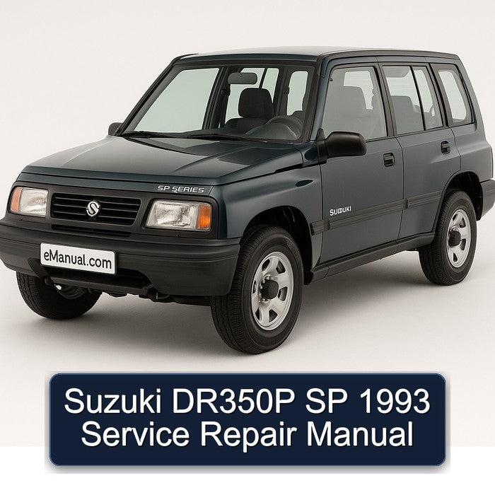 1993 Suzuki SP Series DR350P Service Repair Workshop Manual