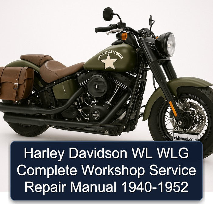 1952 Harley Davidson WL WLG 1940 Service Repair Workshop Manual