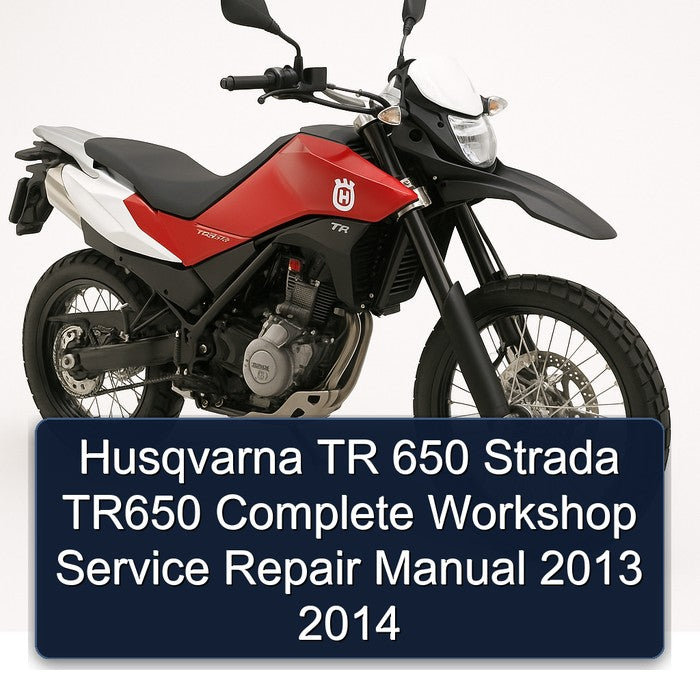 2013-2014 Moto Guzzi Strada Husqvarna TR 650 TR650 Service Repair Workshop Manual