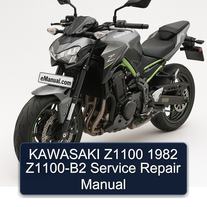 1982 Kawasaki Z Series Z1100 Z1100-B2 Service Repair Workshop Manual