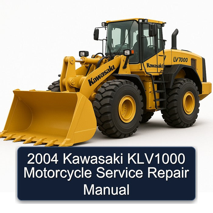 2004 Kawasaki KLV Models KLV1000 Motorcycle Service Repair Workshop Manual