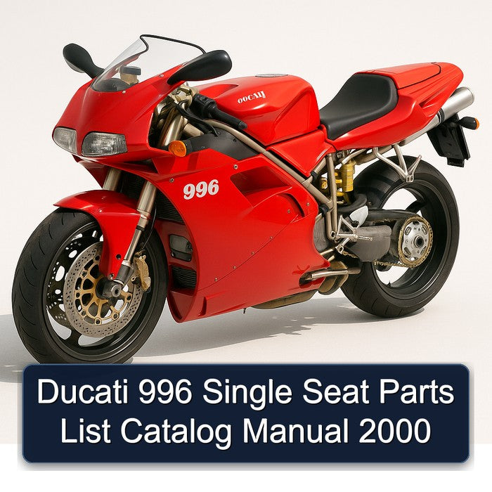 2000 Ducati 996 Single Seat Catalog Parts