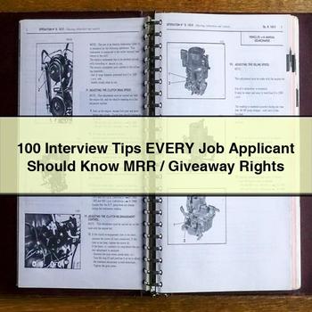 100 Interview Tips Every Job Applicant Should Know Mrr/giveaway Rights