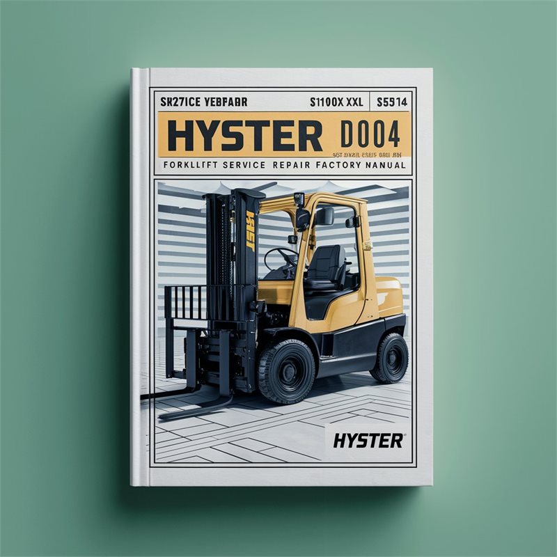 Hyster D004 Forklift Service Repair Workshop Manual