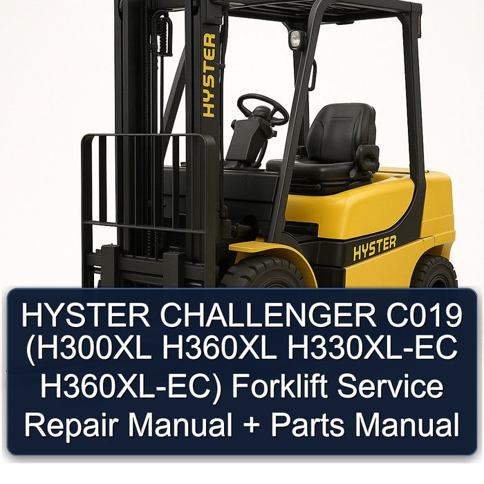 Hyster Challenger C019 (h300xl H360XL H330xl-ec H360xl-ec) Forklift H300XL Parts Catalog
