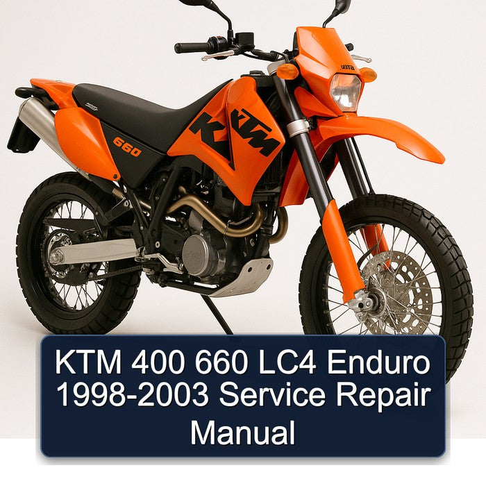 1998-2003 KTM 400 660 LC4 Enduro Service Repair Workshop Manual