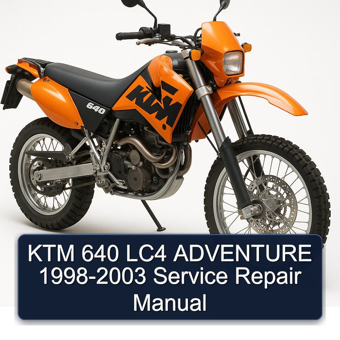 1998-2003 KTM 640 LC4 Adventure Service Repair Workshop Manual