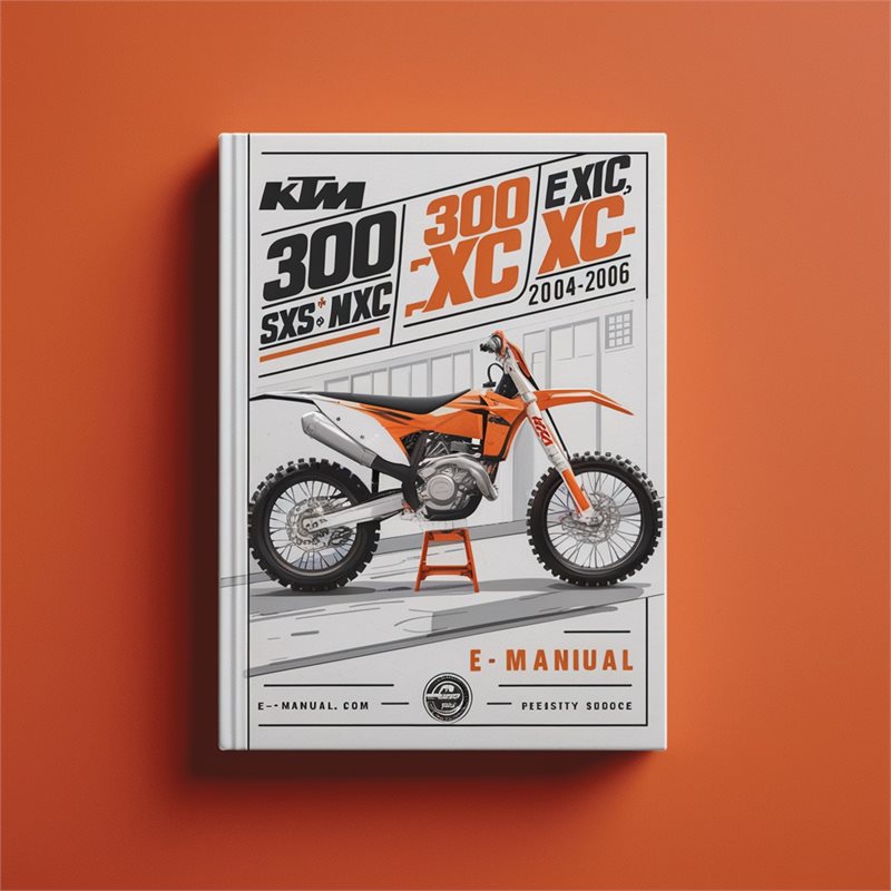 2004-2006 KTM 250 300 Sx Sxs Mxc Exc Xc W XC-W Service Repair Workshop Manual
