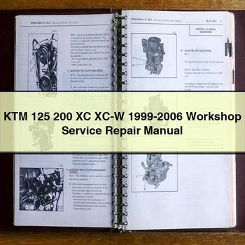 1999-2006 KTM 125 200 XC XC-W Service Repair Workshop Manual