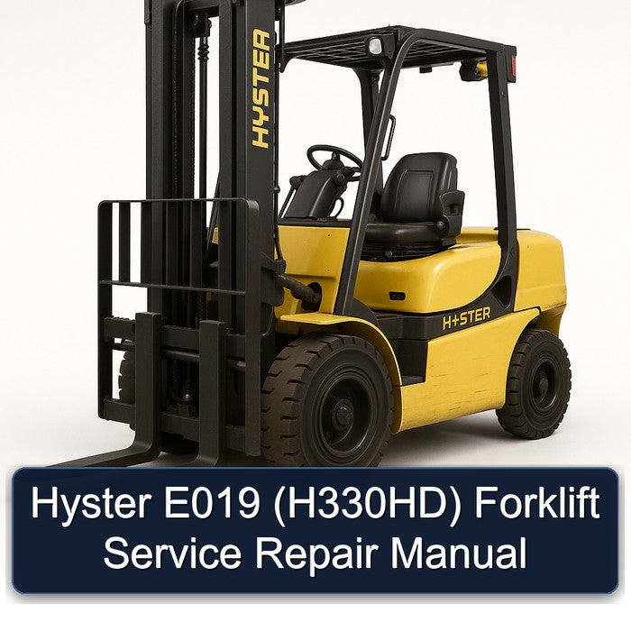 Hyster E019 (H330HD) Forklift Service Repair Workshop Manual