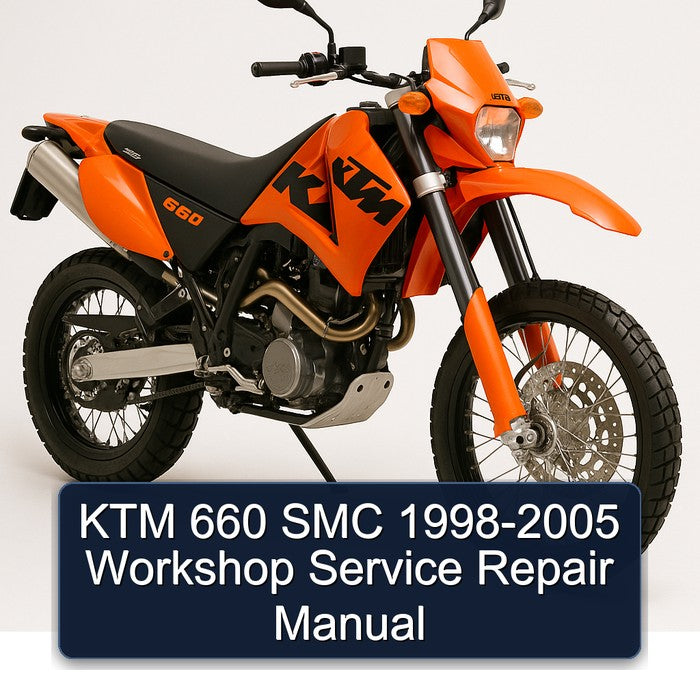 1998-2005 KTM 660 SMC Service Repair Workshop Manual