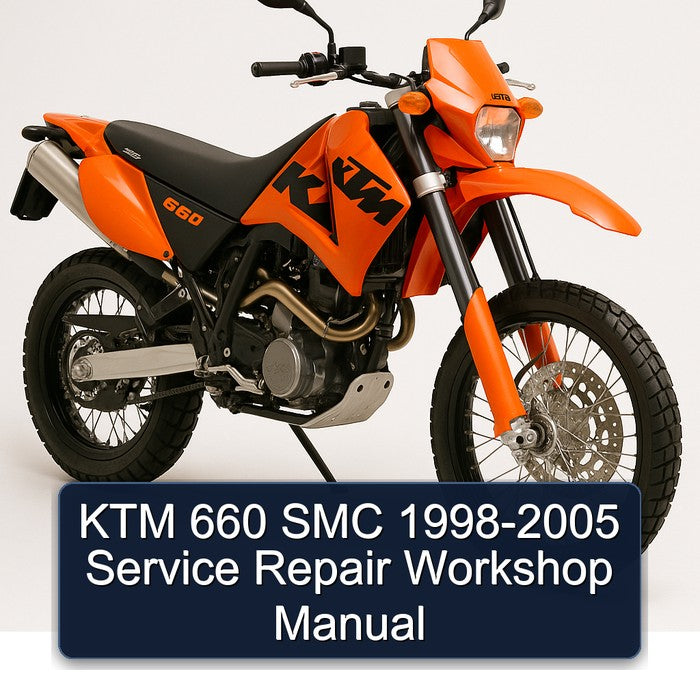 1998-2005 KTM 660 SMC Service Repair Workshop Manual