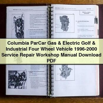 1996-2000 Volkswagen Golf Columbia Parcar Gas Electric Industrial Four Wheel Vehicle Service Repair Workshop Manual