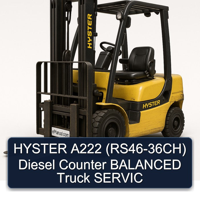 HYSTER A222 (RS46-36CH) Diesel Counter BALANCED Truck SERVIC