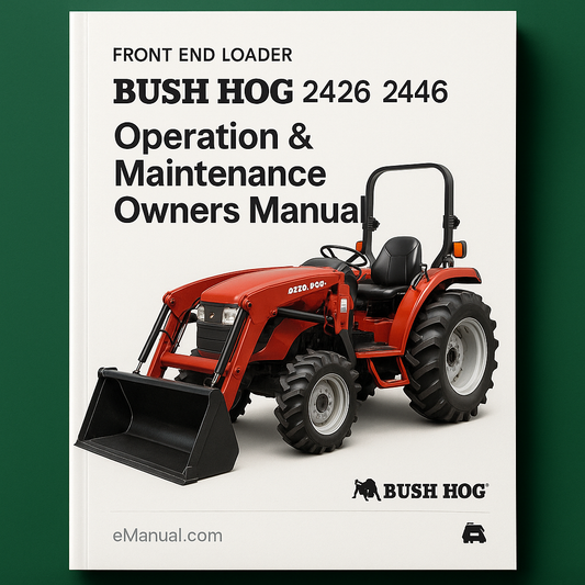BUSH HOG 2426 2446 2846 Operation Maintenance Owners Manual