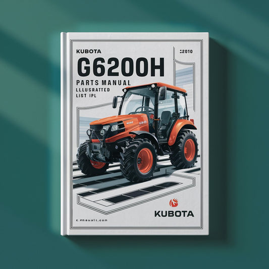 KUBOTA G6200H Parts Manual ILLUSTRATED List IPL