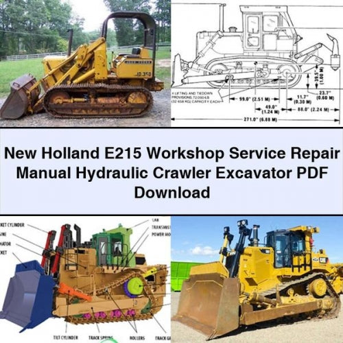 New Holland E215 Workshop Service Repair Manual Hydraulic Crawler Excavator