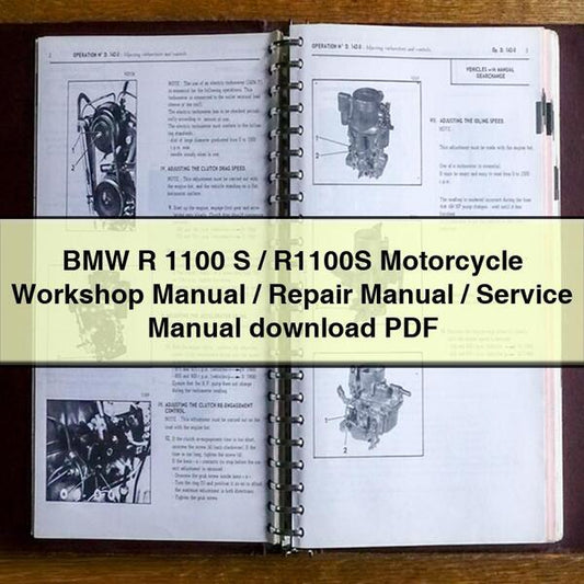 BMW R 1100 S/R1100S Motorcycle Workshop Manual/Repair Manual/Service Manual