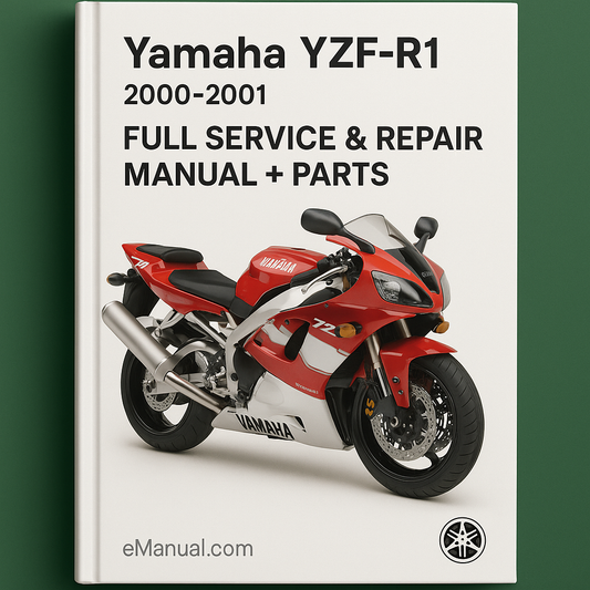 Yamaha YZF R1 2000-2001 Komplettes Service-Reparaturhandbuch + Teile [Verbessert] PDF-Download