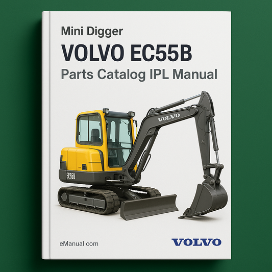 VOLVO EC55B Mini DIGGER Excavator Parts Catalog IPL Manual