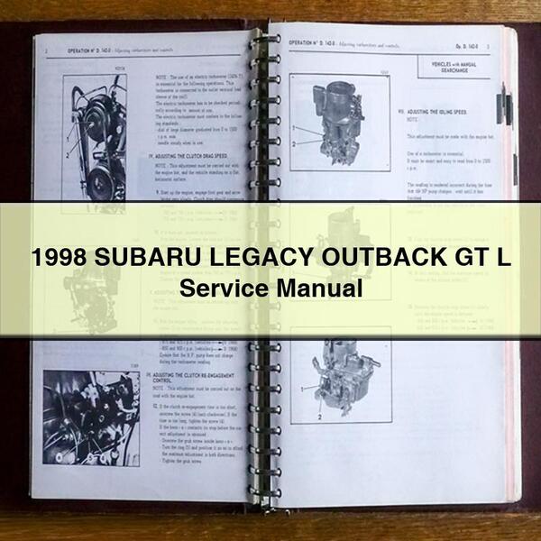 1998 SUBARU LEGACY OUTBACK GT L Service Repair Manual
